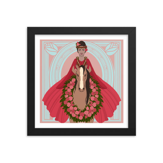 Rose Rider- Framed poster