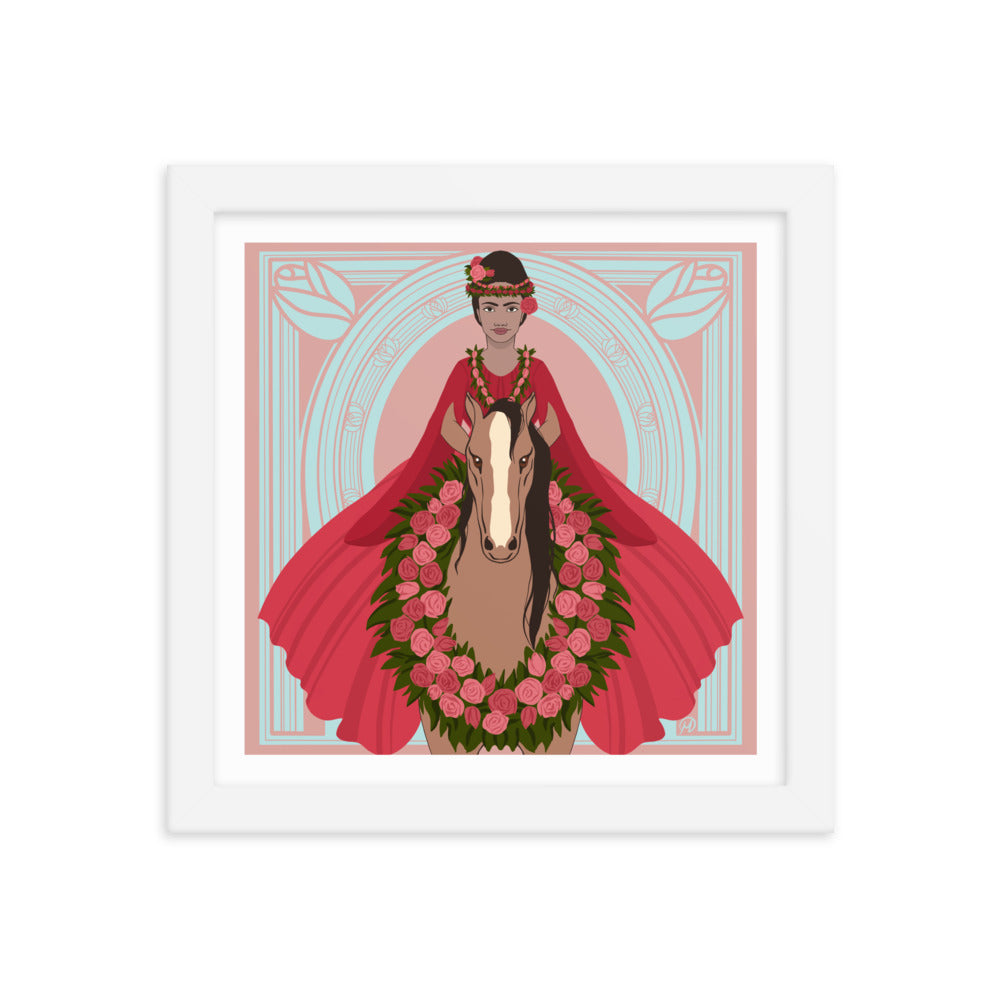 Rose Rider- Framed poster