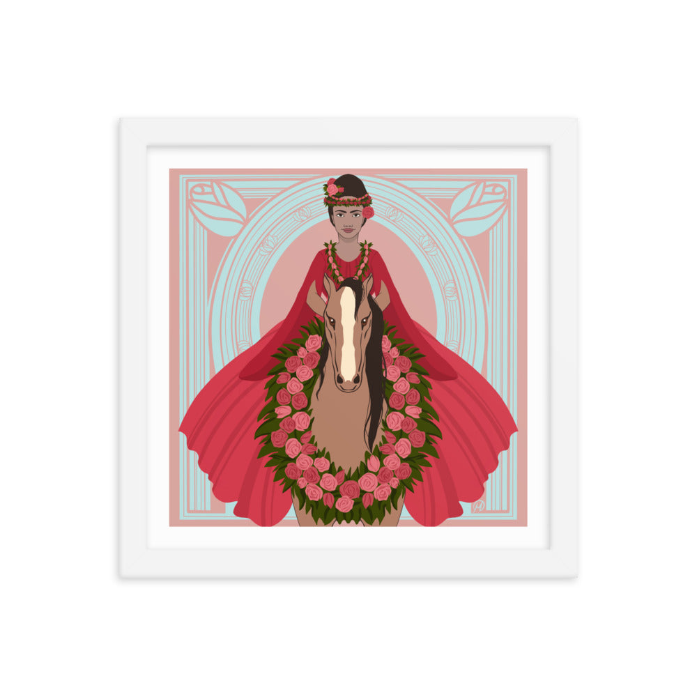 Rose Rider- Framed poster