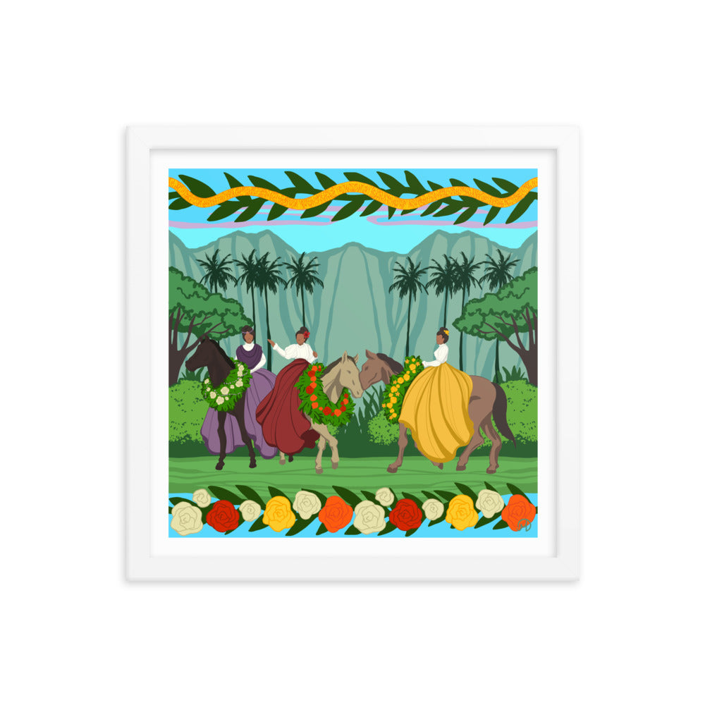 Pa’u Parade- Framed poster