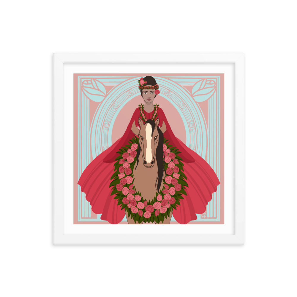 Rose Rider- Framed poster