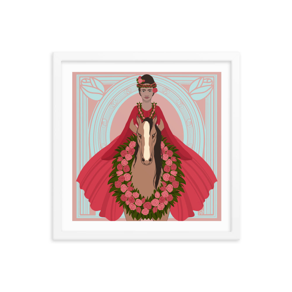 Rose Rider- Framed poster