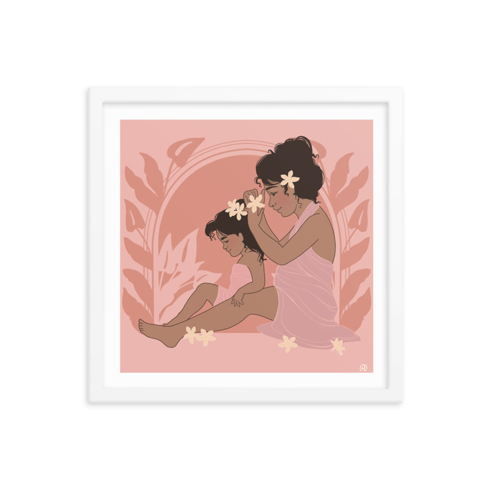 Hula Deco- Mother daughter-Framed poster